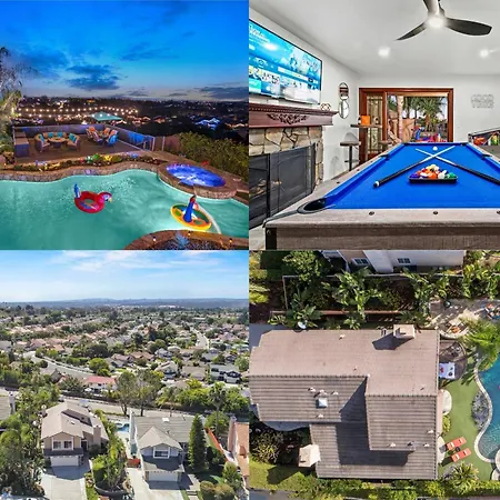 Dream Home With Pool, Water Slide, Spa And Views